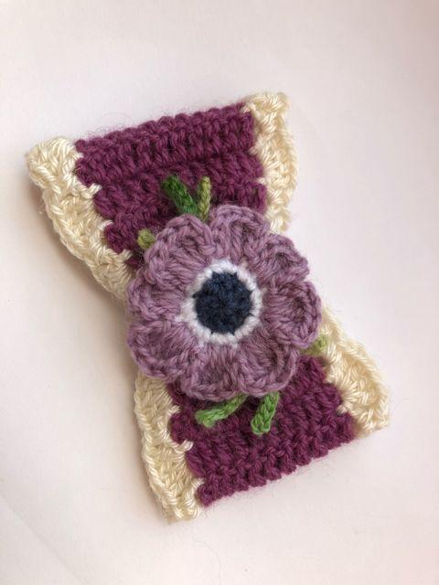 ハンドメイド バレッタ 大きめ リボン 大輪のアネモネ♪ ウール < 女性ファッション  ハンドメイド バレッタ 大きめ リボン 大輪のアネモネ♪ ウール < 女性ファッションの