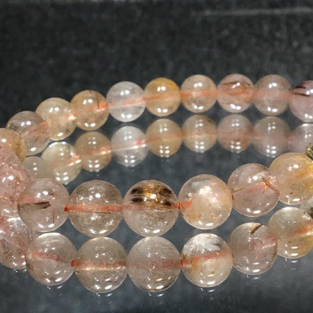 《No.224》天然石ミックスルチルクォーツ < 女性アクセサリー/時計  《No.224》天然石ミックスルチルクォーツ < 女性アクセサリー/時計の