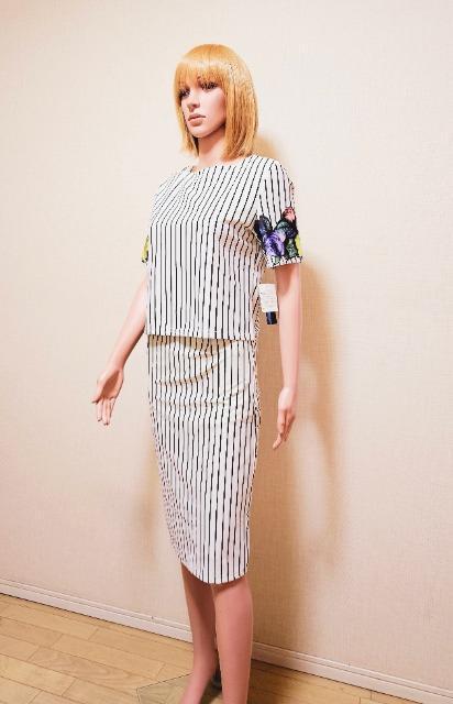 新品タグ付☆大きいF☆つるさら綺麗なSTボタニカルモチーフのセットupスーツW167☆3点で即落 < 女性ファッション  新品タグ付☆大きいF☆つるさら綺麗なSTボタニカルモチーフのセットupスーツW167☆3点で即落  < 女性ファッションの