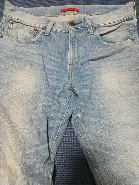 RED CARD スリム デニムパンツ ジーンズ サイズ26(29) 薄青 ブルー レッドカード ジーパン 日本製 古着屋 中古 < 男性ファッション  RED CARD スリム デニムパンツ ジーンズ サイズ26(29) 薄青 ブルー レッドカード ジーパン 日本製 古着屋 中古 < 男性ファッションの