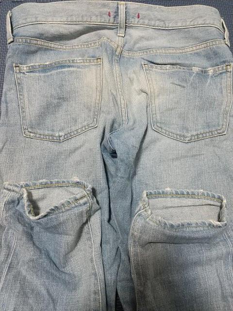 RED CARD スリム デニムパンツ ジーンズ サイズ26(29) 薄青 ブルー レッドカード ジーパン 日本製 古着屋 中古 < 男性ファッション  RED CARD スリム デニムパンツ ジーンズ サイズ26(29) 薄青 ブルー レッドカード ジーパン 日本製 古着屋 中古 < 男性ファッションの