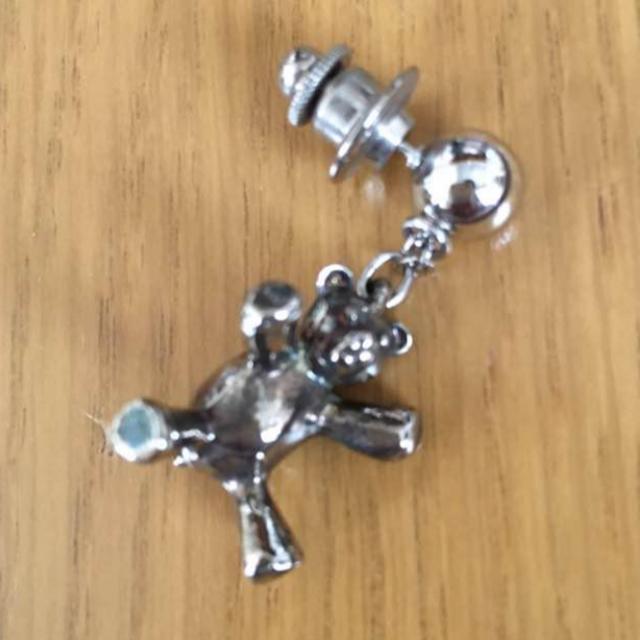 新品 ZIPOO付属  シルバー テディベア ピンブローチ < 女性アクセサリー/時計  新品 ZIPOO付属  シルバー テディベア ピンブローチ  < 女性アクセサリー/時計の