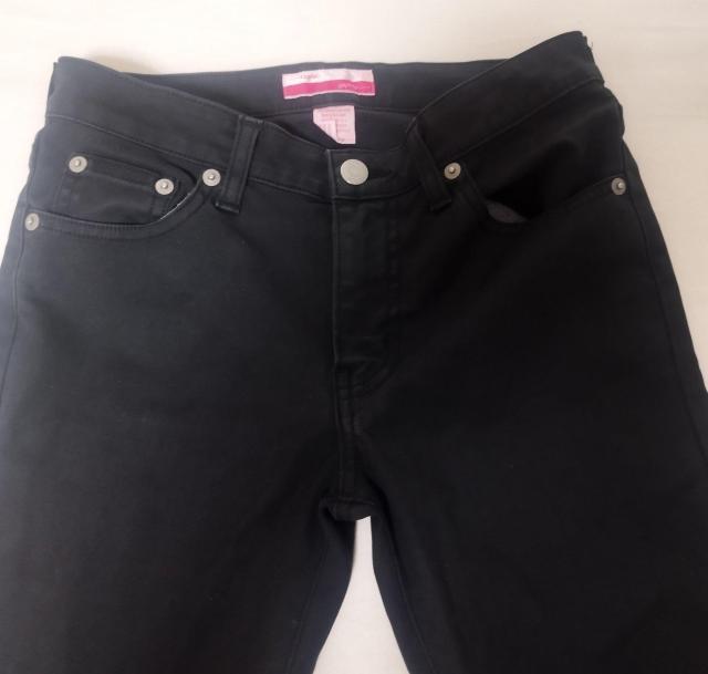 ゲイタッグス 黒ポリウレタン ストレッチ スリムストレートブラックデニム風パンツ < 女性ファッション  ゲイタッグス 黒ポリウレタン ストレッチ スリムストレートブラックデニム風パンツ < 女性ファッションの