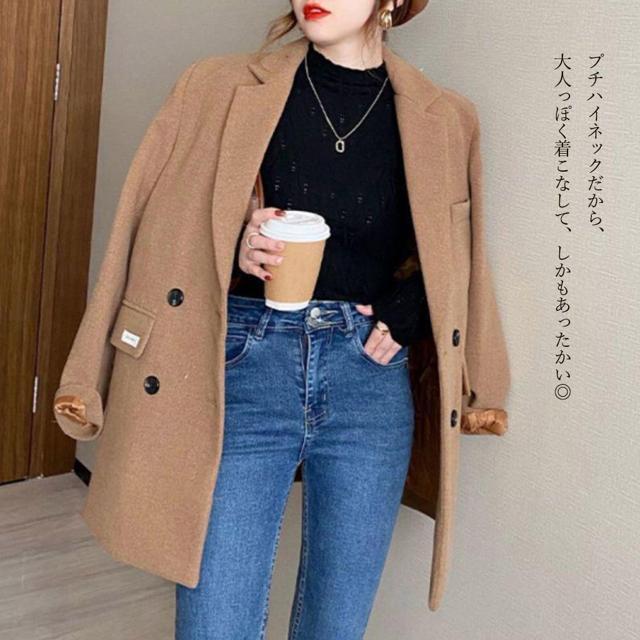 送料無料 新品 ニットトップス 秋冬プチハイネック 長袖 < 女性ファッション  送料無料 新品 ニットトップス 秋冬プチハイネック 長袖 < 女性ファッションの