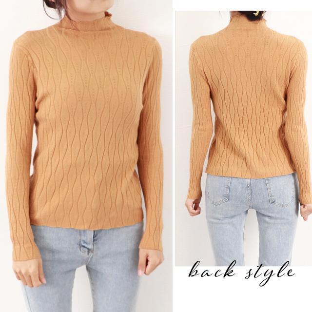 送料無料 新品 ニットトップス 秋冬プチハイネック 長袖 < 女性ファッション  送料無料 新品 ニットトップス 秋冬プチハイネック 長袖 < 女性ファッションの