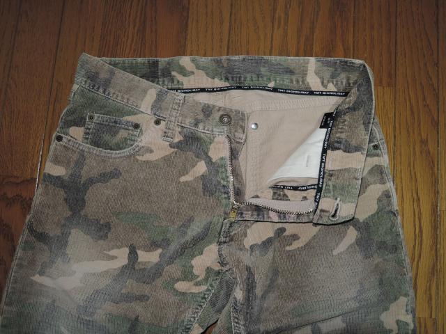 TMT 迷彩柄 コーデュロイ パンツ M カモ柄 加工 PANTS ティーエムティー < ブランド  TMT 迷彩柄 コーデュロイ パンツ M カモ柄 加工 PANTS ティーエムティー < ブランドの