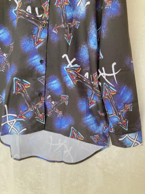 NieR CLOTHING グラフィックデザイン 長袖 ロング シャツ ブラウス N2m < 女性ファッション  NieR CLOTHING グラフィックデザイン 長袖 ロング シャツ ブラウス N2m < 女性ファッションの