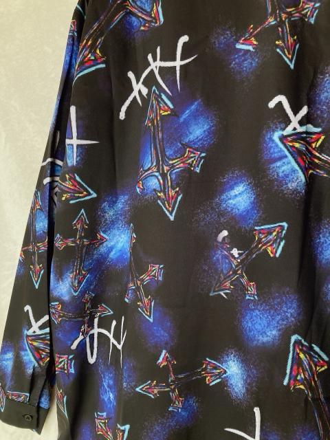 NieR CLOTHING グラフィックデザイン 長袖 ロング シャツ ブラウス N2m < 女性ファッション  NieR CLOTHING グラフィックデザイン 長袖 ロング シャツ ブラウス N2m < 女性ファッションの