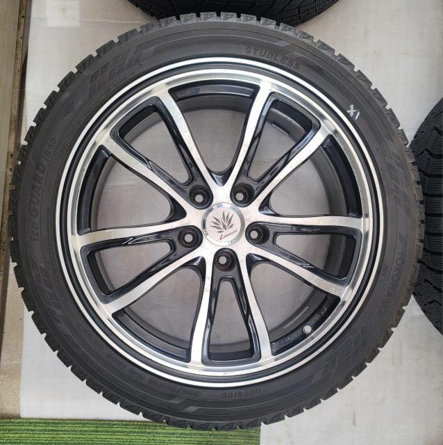 レアマイスター バルク マァジアルミホイール18インチ5H114.3 7.5J+38スタッドレスタイヤ付き4本セットヨコハマ アイ < 自動車/バイク レアマイスター バルク マァジアルミホイール18インチ5H114.3 7.5J+38スタッドレスタイヤ付き4本セットヨコハマ アイ < 自動車/バイク