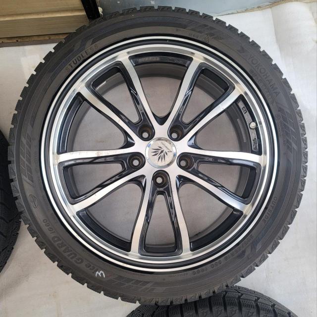 レアマイスター バルク マァジアルミホイール18インチ5H114.3 7.5J+38スタッドレスタイヤ付き4本セットヨコハマ アイ < 自動車/バイク レアマイスター バルク マァジアルミホイール18インチ5H114.3 7.5J+38スタッドレスタイヤ付き4本セットヨコハマ アイ < 自動車/バイク