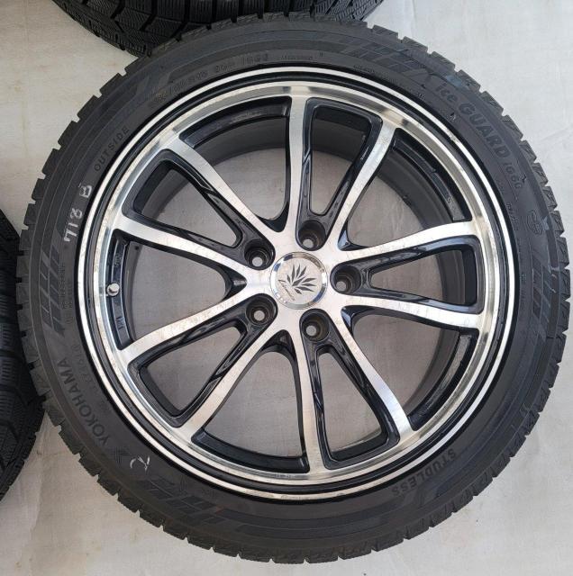 レアマイスター バルク マァジアルミホイール18インチ5H114.3 7.5J+38スタッドレスタイヤ付き4本セットヨコハマ アイ < 自動車/バイク レアマイスター バルク マァジアルミホイール18インチ5H114.3 7.5J+38スタッドレスタイヤ付き4本セットヨコハマ アイ < 自動車/バイク