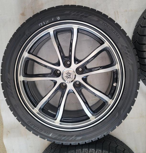 レアマイスター バルク マァジアルミホイール18インチ5H114.3 7.5J+38スタッドレスタイヤ付き4本セットヨコハマ アイ < 自動車/バイク レアマイスター バルク マァジアルミホイール18インチ5H114.3 7.5J+38スタッドレスタイヤ付き4本セットヨコハマ アイ < 自動車/バイク