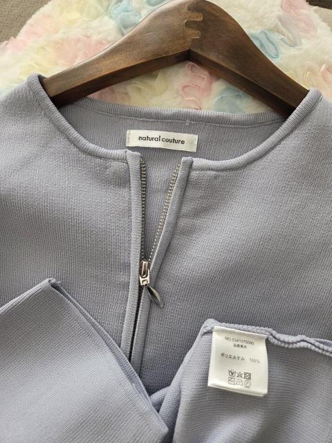 natural couture/アウター★スカイブルーのウレタンアウター < ブランド natural couture/アウター★スカイブルーのウレタンアウター < ブランドの