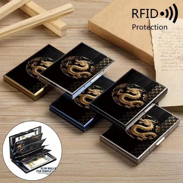 爆ヤス価格価格1090円★ドラゴンと雲のパターンの高級ステンレススチールRFID防盗カードホルダー(男性用)ゴールデン < 男性ファッション 爆ヤス価格価格1090円★ドラゴンと雲のパターンの高級ステンレススチールRFID防盗カードホルダー(男性用)ゴールデン < 男性ファッションの