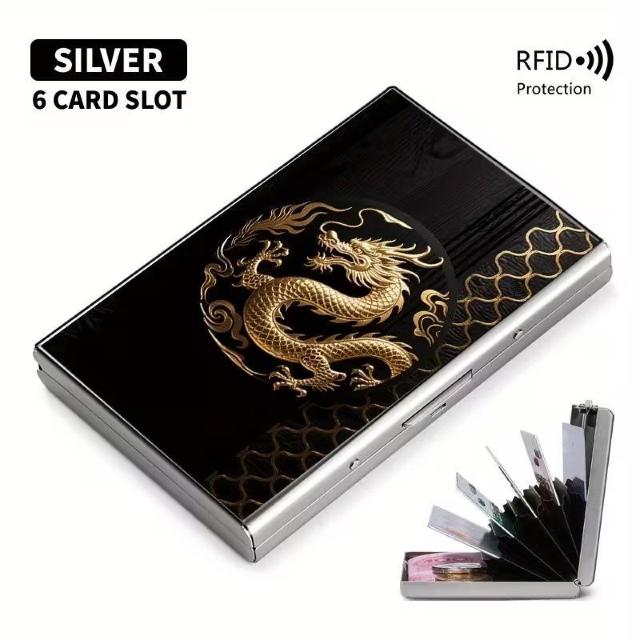 爆ヤス価格価格1090円★ドラゴンと雲のパターンの高級ステンレススチールRFID防盗カードホルダー(男性用)ゴールデン < 男性ファッション 爆ヤス価格価格1090円★ドラゴンと雲のパターンの高級ステンレススチールRFID防盗カードホルダー(男性用)ゴールデン < 男性ファッションの