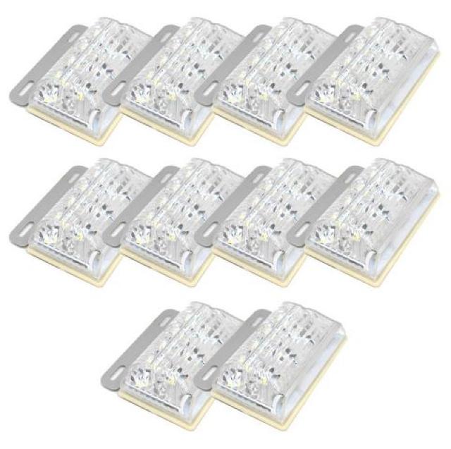 LED 角 マーカー 24V サイド 10 個 白 ホワイト < 自動車/バイク LED 角 マーカー 24V サイド 10 個 白 ホワイト < 自動車/バイク