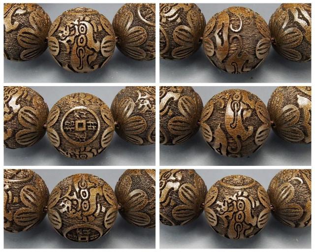 金銭ヒキュウ精工彫り陰沈木木製数珠20mmブレスレット石街 < 男性アクセサリー/時計  金銭ヒキュウ精工彫り陰沈木木製数珠20mmブレスレット石街 < 男性アクセサリー/時計の