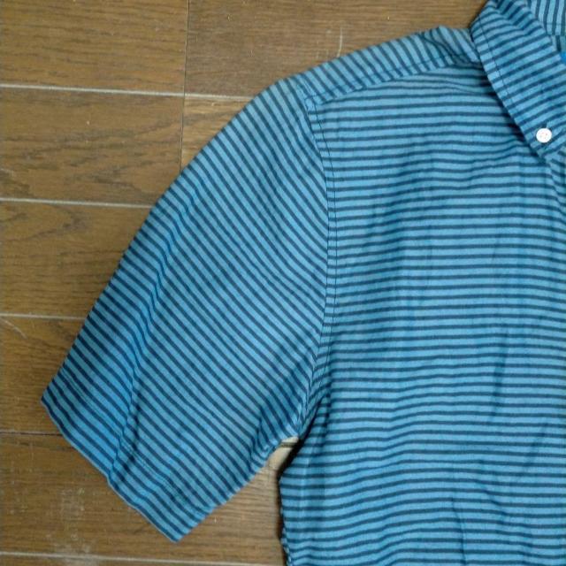 TOPMAN メンズ半袖シャツ ストライプ ボタンダウン < 男性ファッション  TOPMAN メンズ半袖シャツ ストライプ ボタンダウン < 男性ファッションの