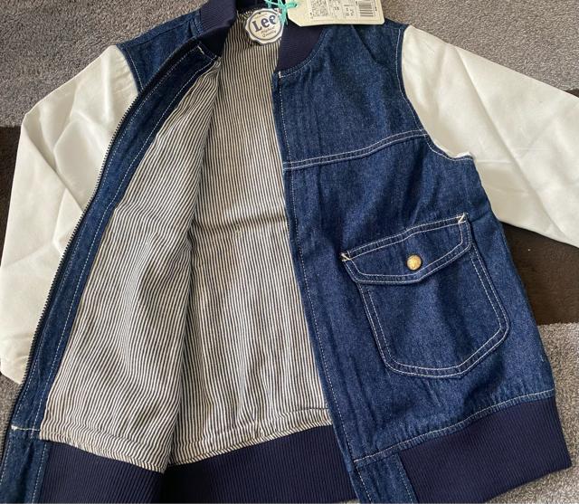 新品☆Lee(リー)デニムジャケット ブルゾン140☆ < キッズ/ベビー 新品☆Lee(リー)デニムジャケット ブルゾン140☆ < キッズ/ベビーの