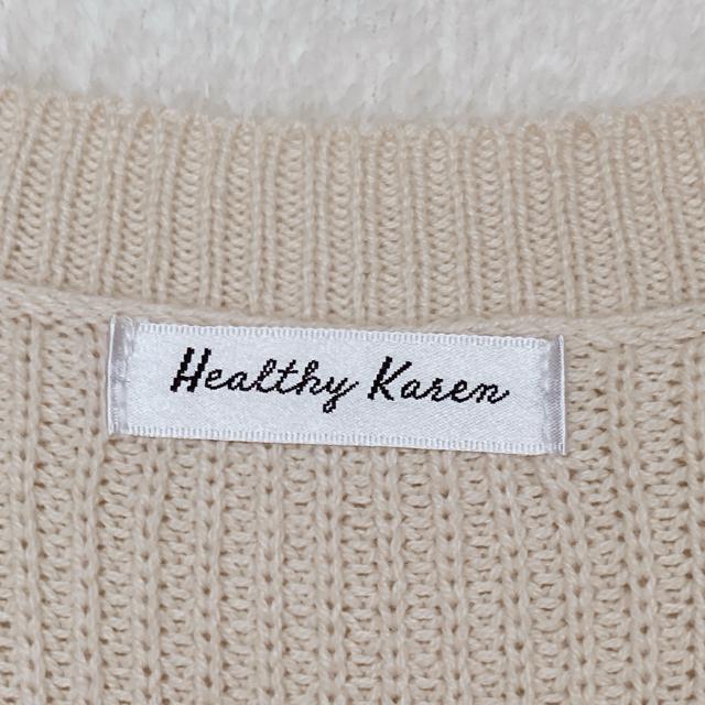 体型カバー ライトベージュ Vネック ニットベスト サイドリボン付 ポンチョ L N2m < ブランド  体型カバー ライトベージュ Vネック ニットベスト サイドリボン付 ポンチョ L N2m < ブランドの