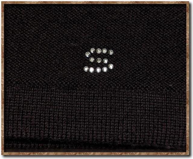 ソニアリキエル ラインストーン付きニットカーディガン 濃茶☆やや難 < ブランド  ソニアリキエル ラインストーン付きニットカーディガン 濃茶☆やや難 < ブランドの