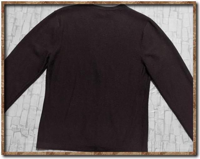 ソニアリキエル ラインストーン付きニットカーディガン 濃茶☆やや難 < ブランド  ソニアリキエル ラインストーン付きニットカーディガン 濃茶☆やや難 < ブランドの