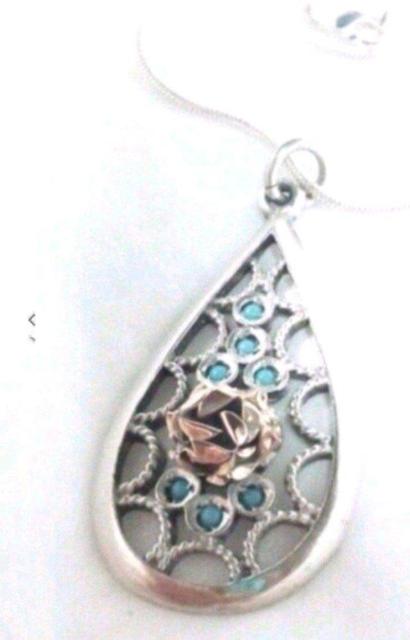 925 SILVER  薔薇  ローズ モチーフ チェーン ネックレス < 女性アクセサリー/時計  925 SILVER  薔薇  ローズ モチーフ チェーン ネックレス < 女性アクセサリー/時計の
