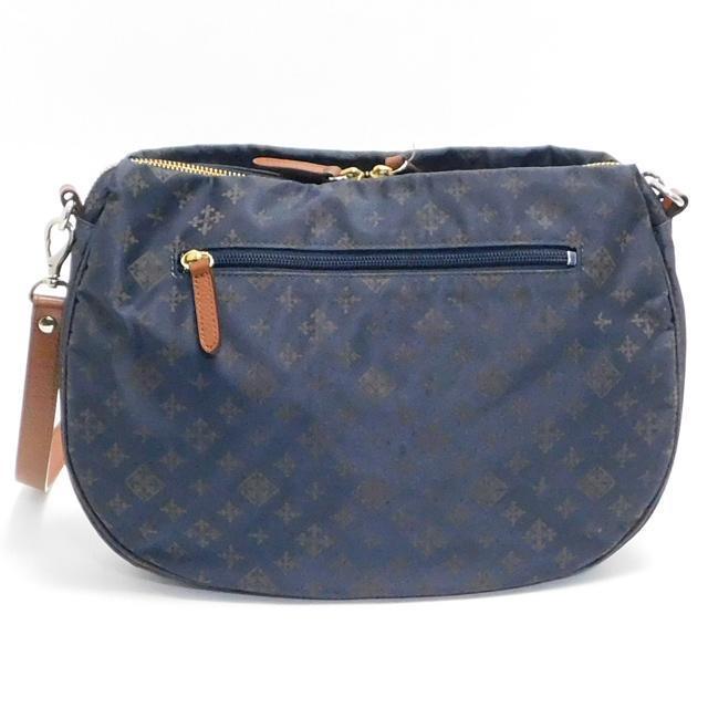 1000円 正規 russet ラシット ショルダーバッグ ボディクロスバッグ 紺系 モノグラム 日本製 破けなし < ブランド 1000円 正規 russet ラシット ショルダーバッグ ボディクロスバッグ 紺系 モノグラム 日本製 破けなし < ブランドの