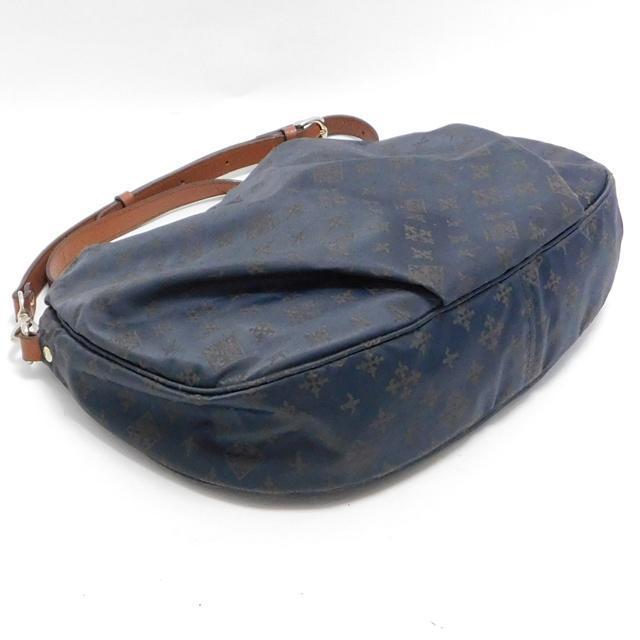 1000円 正規 russet ラシット ショルダーバッグ ボディクロスバッグ 紺系 モノグラム 日本製 破けなし < ブランド 1000円 正規 russet ラシット ショルダーバッグ ボディクロスバッグ 紺系 モノグラム 日本製 破けなし < ブランドの