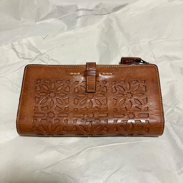 【genten / ゲンテン】 カットワーク / L字ファスナー レザー 長財布 < ブランド 【genten / ゲンテン】 カットワーク / L字ファスナー レザー 長財布 < ブランドの