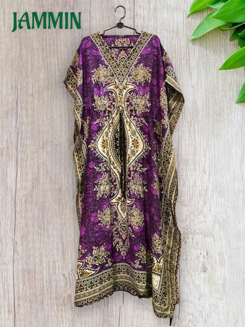 アジアンペーズリー柄ロングワンピ パープル 紫 アジアン エスニック ヒッピー < 女性ファッション アジアンペーズリー柄ロングワンピ パープル 紫 アジアン エスニック ヒッピー < 女性ファッションの