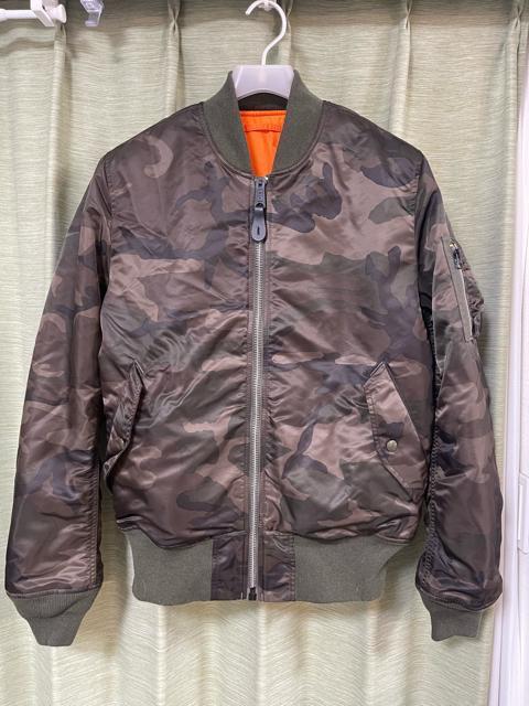 ALPHA INDUSTRIES �A���t�@�C���_�X�g���[�Y �J���� MA-1 �t���C�g�W���P�b�g �i�C�����W���P�b�g ���� �J�[�L  �� �u�����h�� 