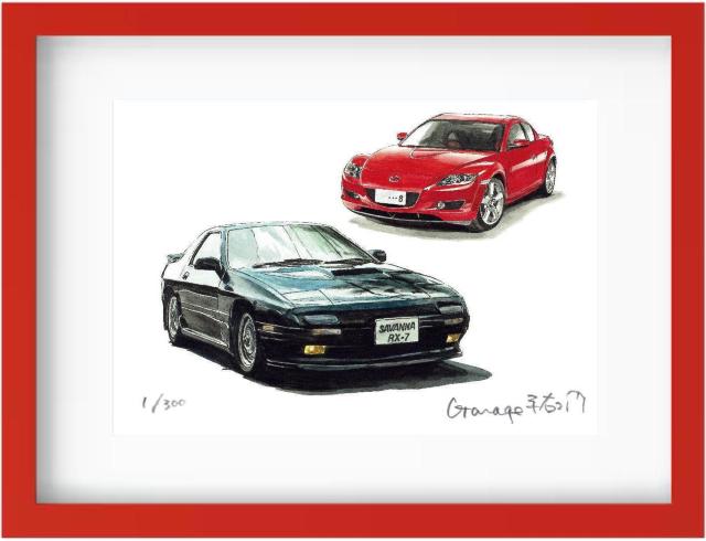 NC-313サバンナRX-7/RX-8限定版画サイン額装作家平右ヱ門 < 自動車/バイク NC-313サバンナRX-7/RX-8限定版画サイン額装作家平右ヱ門 < 自動車/バイク