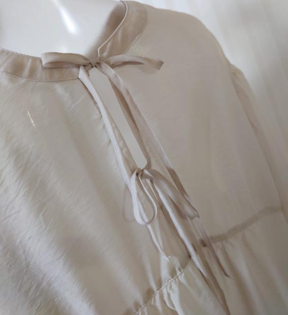 しまむら★バックリボン シアー ロング シャツ < ブランド  しまむら★バックリボン シアー ロング シャツ < ブランドの