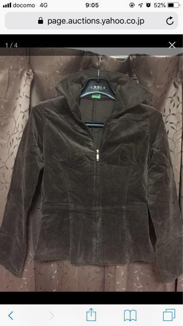 894.新品☆コーデュロイのジップジャケット☆茶色/ブラウン < 女性ファッション  894.新品☆コーデュロイのジップジャケット☆茶色/ブラウン  < 女性ファッションの