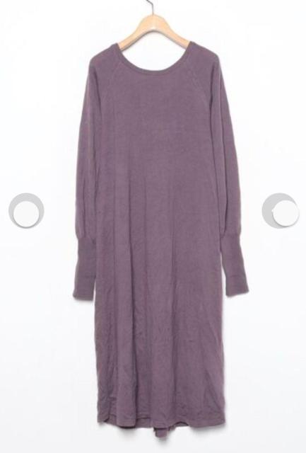 CREOLME クレオルム ROSE BUD ウール100% ロングカーディガン ロングニットワンピース ダークパープル < ブランド CREOLME クレオルム ROSE BUD ウール100% ロングカーディガン ロングニットワンピース ダークパープル < ブランドの