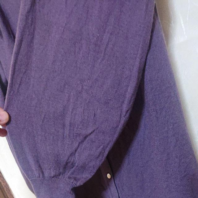 CREOLME クレオルム ROSE BUD ウール100% ロングカーディガン ロングニットワンピース ダークパープル < ブランド CREOLME クレオルム ROSE BUD ウール100% ロングカーディガン ロングニットワンピース ダークパープル < ブランドの