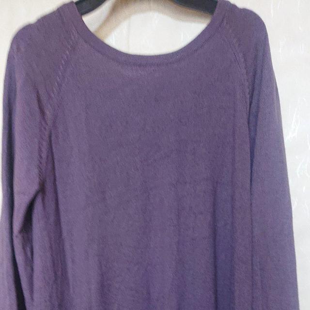 CREOLME クレオルム ROSE BUD ウール100% ロングカーディガン ロングニットワンピース ダークパープル < ブランド CREOLME クレオルム ROSE BUD ウール100% ロングカーディガン ロングニットワンピース ダークパープル < ブランドの