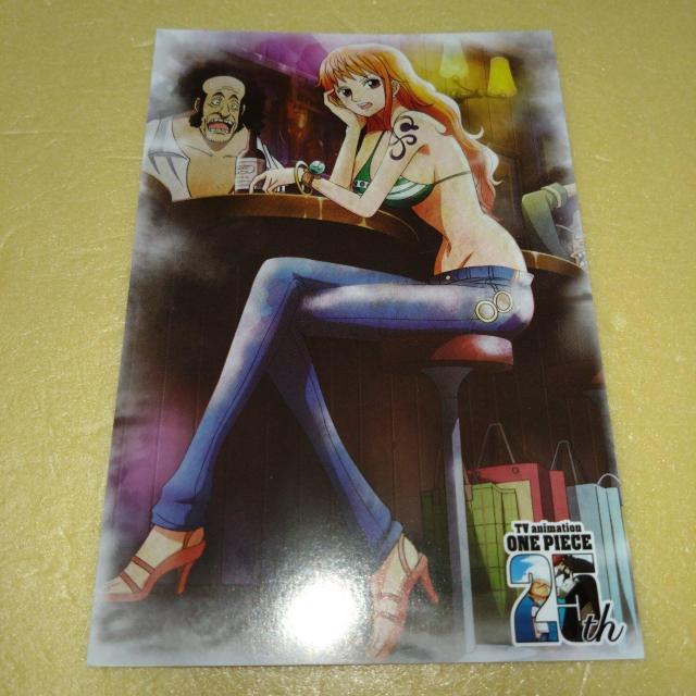 ナミ アニメ25周年記念ポストカード ワンピース < アニメ/コミック/キャラクター  ナミ アニメ25周年記念ポストカード ワンピース  < アニメ/コミック/キャラクターの
