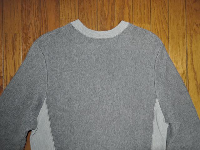 CRIMIE クライミー ダメージ加工 スウェット L 灰系 V字 SWEAT カットソー < ブランド  CRIMIE クライミー ダメージ加工 スウェット L 灰系 V字 SWEAT カットソー < ブランドの