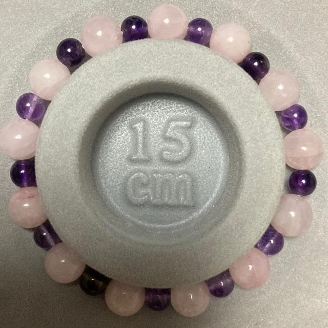 天然石 アメジスト+ローズクォーツ 恋愛成就 癒し 人間関係 15.5cm < 女性アクセサリー/時計  天然石 アメジスト+ローズクォーツ 恋愛成就 癒し 人間関係 15.5cm  < 女性アクセサリー/時計の