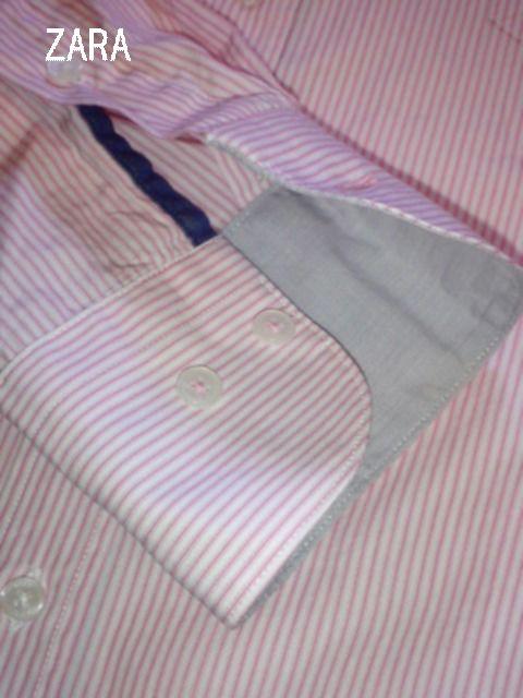 □ザラ/ZARA ピンクストライプ ビジネスシャツ/ドレスシャツ/メンズ・S☆新品 < ブランド □ザラ/ZARA ピンクストライプ ビジネスシャツ/ドレスシャツ/メンズ・S☆新品 < ブランドの