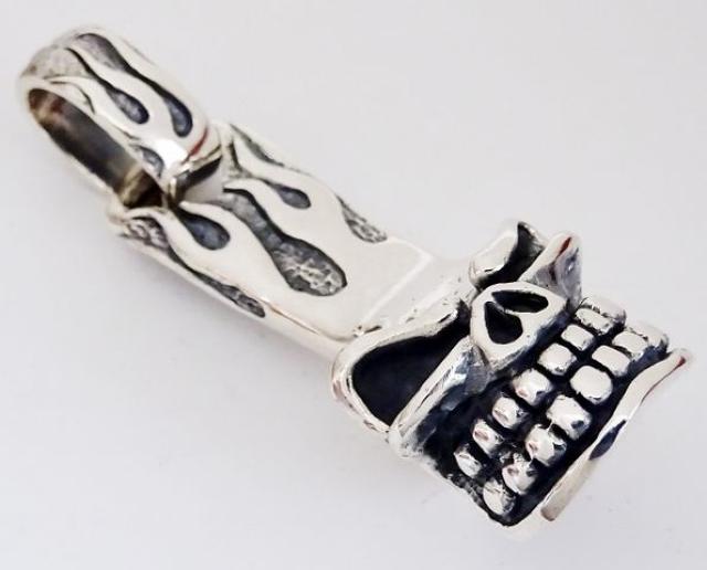 スカルジップペンダントヘッド シルバー925 < 男性アクセサリー/時計 スカルジップペンダントヘッド シルバー925 < 男性アクセサリー/時計の