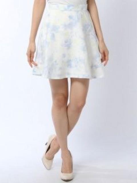 【CECIL McBEE./セシルマクビー】《New》フェミニン★花柄(ブルー系)*フレアスカート < ブランド  【CECIL McBEE./セシルマクビー】《New》フェミニン★花柄(ブルー系)*フレアスカート < ブランドの