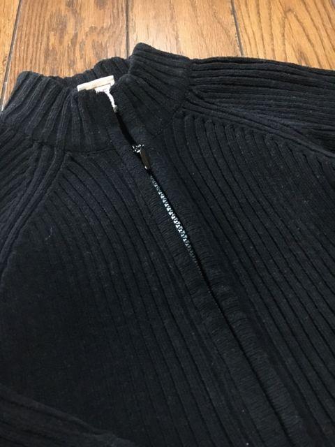 【サイズ90】TILE TOWN◆厚手◆BLACKリブ◆ジップニットジャケ < キッズ/ベビー  【サイズ90】TILE TOWN◆厚手◆BLACKリブ◆ジップニットジャケ < キッズ/ベビーの