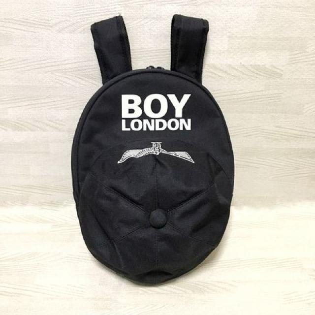 【美品】キャップ型リュックサック/BOY LODON/黒/キッズサイズ < キッズ/ベビー  【美品】キャップ型リュックサック/BOY LODON/黒/キッズサイズ  < キッズ/ベビーの
