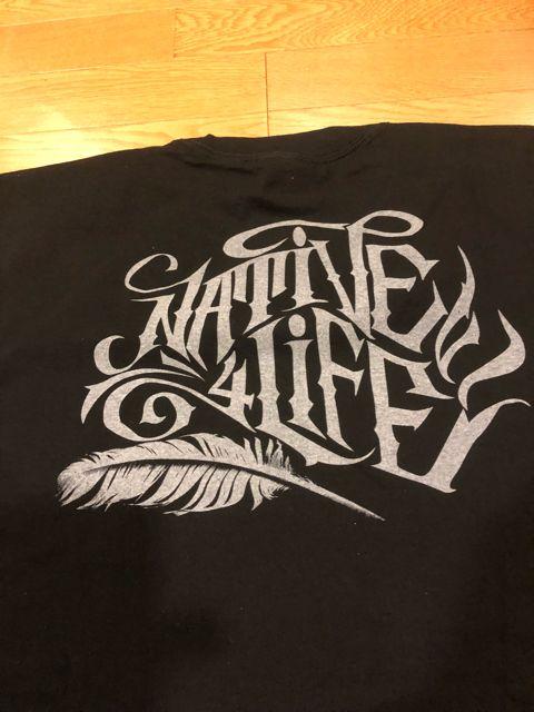 LA直輸入  インディアン  酋長  黒ブラックsize2XL  厚手  W2 < 男性ファッション  LA直輸入  インディアン  酋長  黒ブラックsize2XL  厚手  W2 < 男性ファッションの