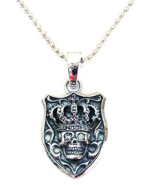 シールドスカルペンダント ヘッド チャーム CZ 新品 未使用 シルバー925 チェーン無 < 男性アクセサリー/時計  シールドスカルペンダント ヘッド チャーム CZ 新品 未使用 シルバー925 チェーン無  < 男性アクセサリー/時計の