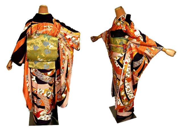 【最高峰】新品同様 金駒シシュウ 吉祥束ね熨斗文 クリーニング済 振袖 身丈162cm 裄丈64cm T3575 < 女性ファッション 【最高峰】新品同様 金駒シシュウ 吉祥束ね熨斗文 クリーニング済 振袖 身丈162cm 裄丈64cm T3575 < 女性ファッションの