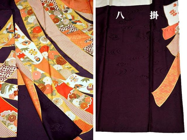 【最高峰】新品同様 金駒シシュウ 吉祥束ね熨斗文 クリーニング済 振袖 身丈162cm 裄丈64cm T3575 < 女性ファッション 【最高峰】新品同様 金駒シシュウ 吉祥束ね熨斗文 クリーニング済 振袖 身丈162cm 裄丈64cm T3575 < 女性ファッションの